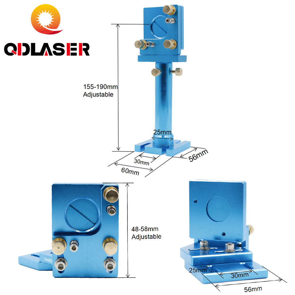 CO2 Laser Head Kit Focus Lens Mirror Mount Holder for CO2 Laser Cutting Machine Metal Base Spare Parts