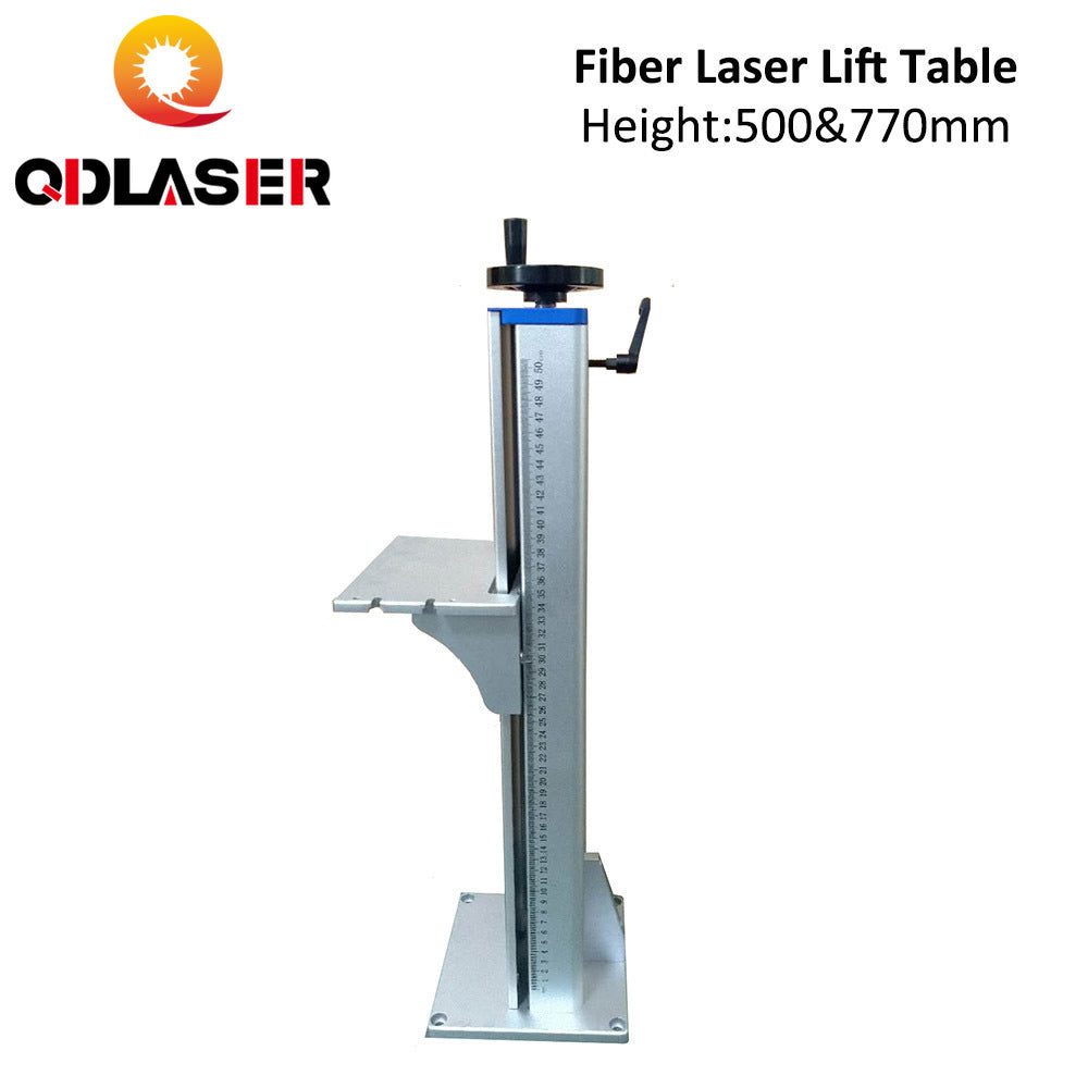 QDLASER Fiber Laser Marking Machine Lift Table 500 & 770mm for Laser Marker