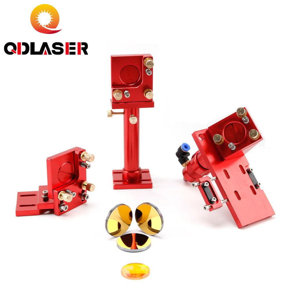 QDLASER CO2 Light Path Set C With Mirrors and Laser Focus Lens for CO2 Laser Head