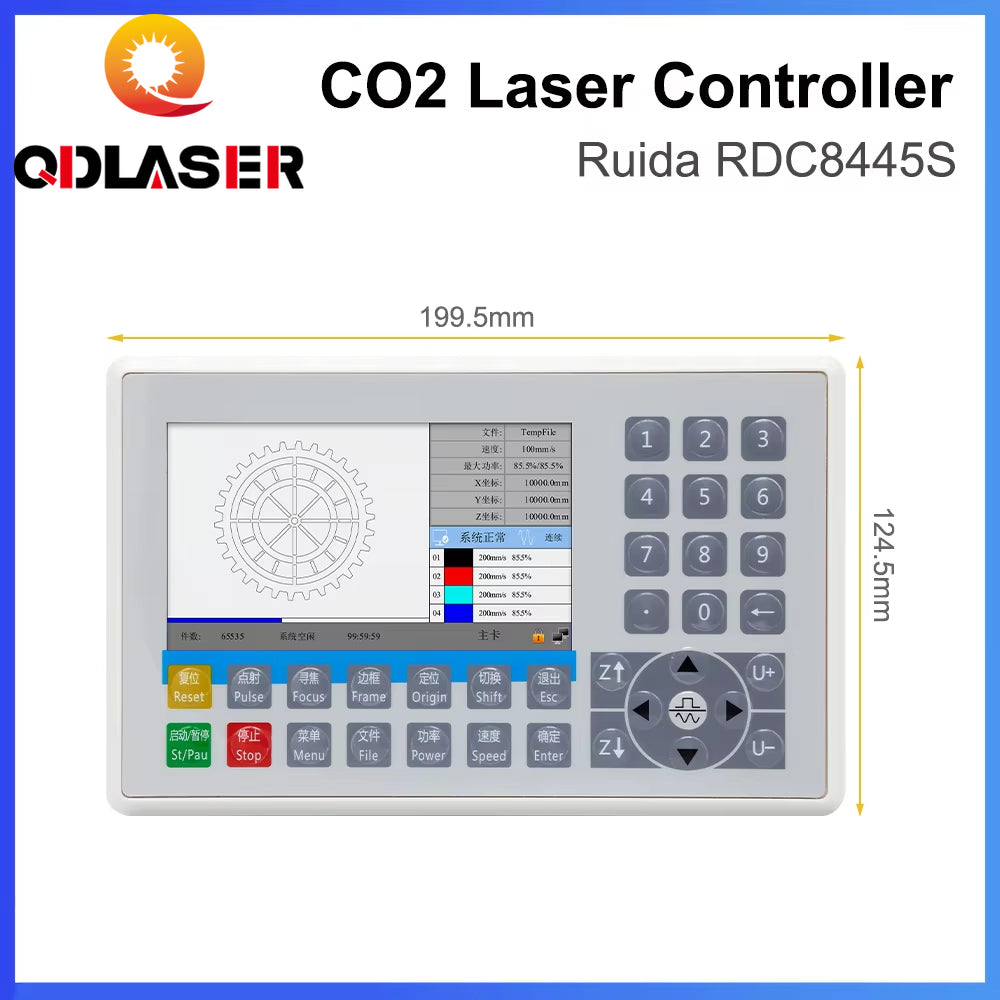 QDLASER Ruida RDC8445 RDC8445S Controller for Co2 Laser Engraving Cutting Machine Upgrade RDC8445 RDC8445S Controller
