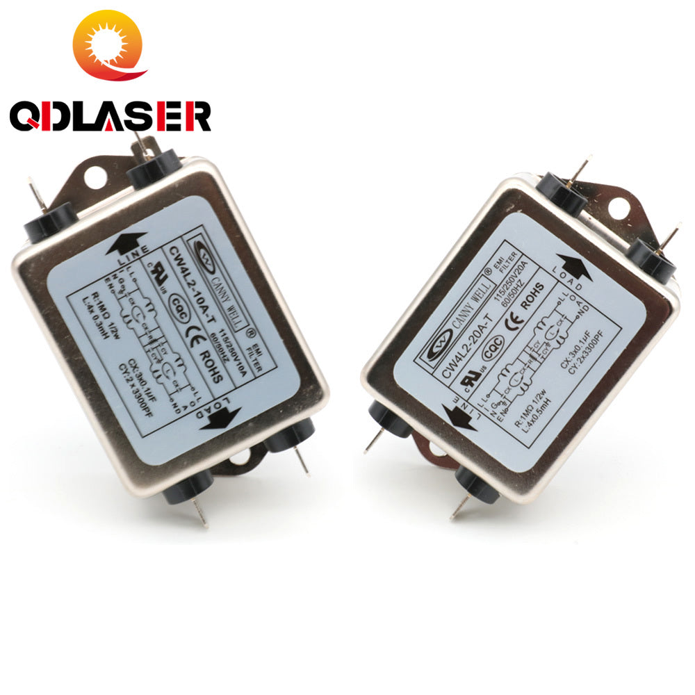 QDLASER EMI Filter for CO2 Laser Machine CW4L2-10A-T /CW4L2-20A-T
