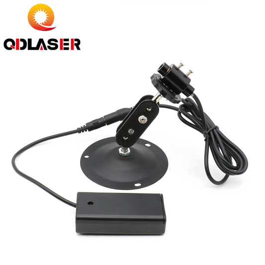 QDLASER Red Laser Locator Red Dot Beam Marking Focusable Laser Diode Module +Battery Case+mount for Marking Machine