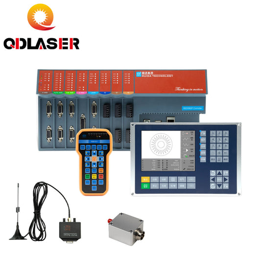 QDLASER Ruida RDC6563FG Auto-calibration 3-axis Control System 1064nm Fiber Optic Cutting Machine for Fiber Marking Machine