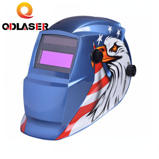 QDLASER Solar Auto Darkening Welding Helmet Arc Tig Mig Grinding Eagle Welding &amp Soldering Supplies