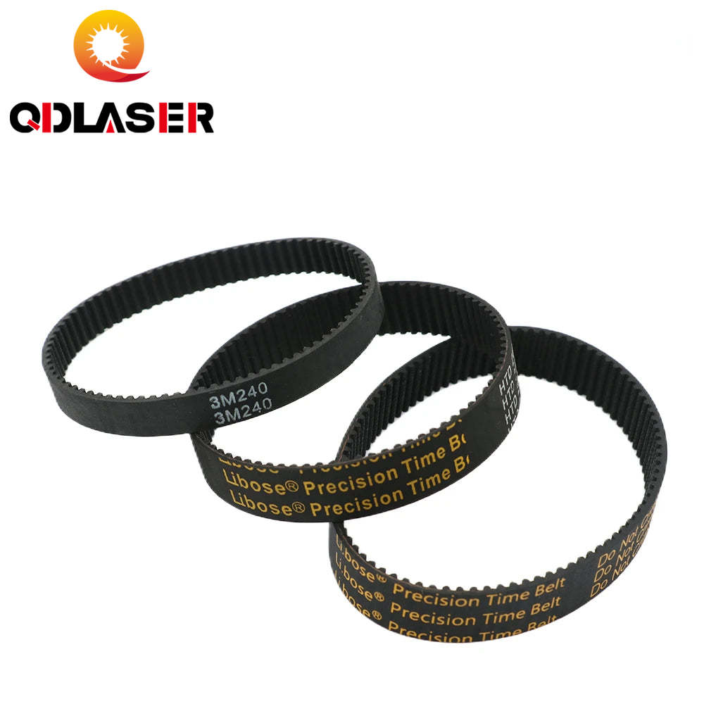 QDLASER HTD 3M Closed Loop Belt Rubber Timing Belt Various Transmission for CO2 Laser Engraving Cutting Machine / 3D Printer