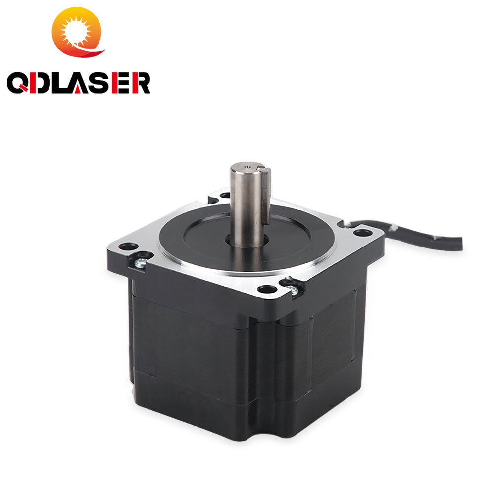 QDLASER Leadshine 86CM35 2 Phase Stepper Motor for NEMA34 4A Length 65mm (2.56 Inch) Shaft 12.7mm (0.5 Inch)