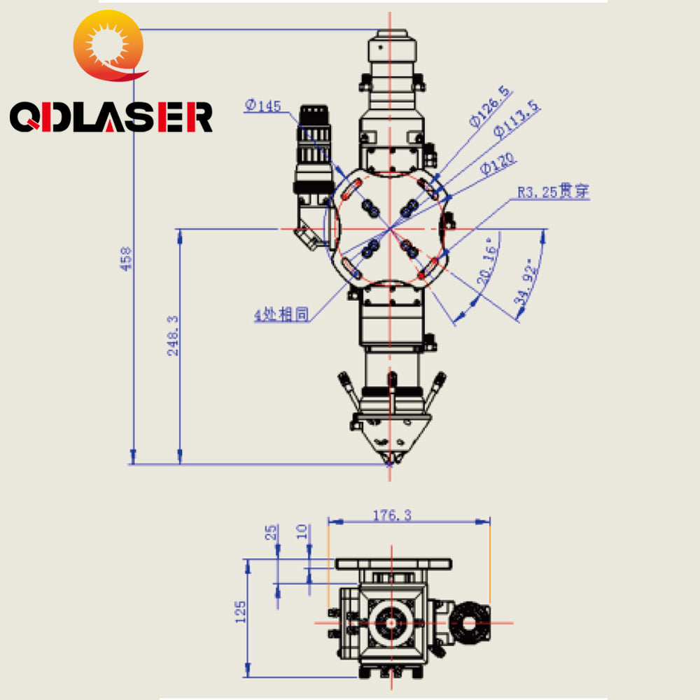 4000W Fiber Laser Welding Head For WSX Fiber Laser Welding Model ND45