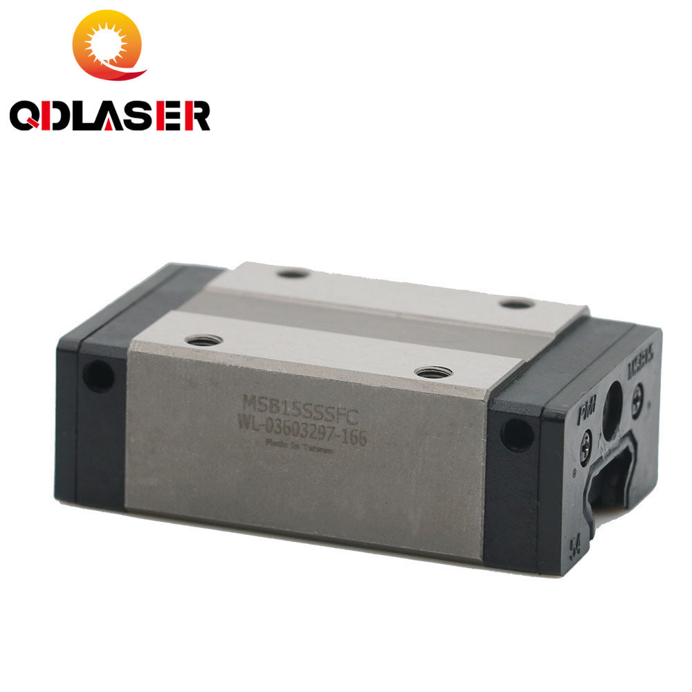 QDLASER Original Taiwan PMI Linear Guideway Carriage Block MSB15S-N for CO2 Laser Engraving Cutting Machine