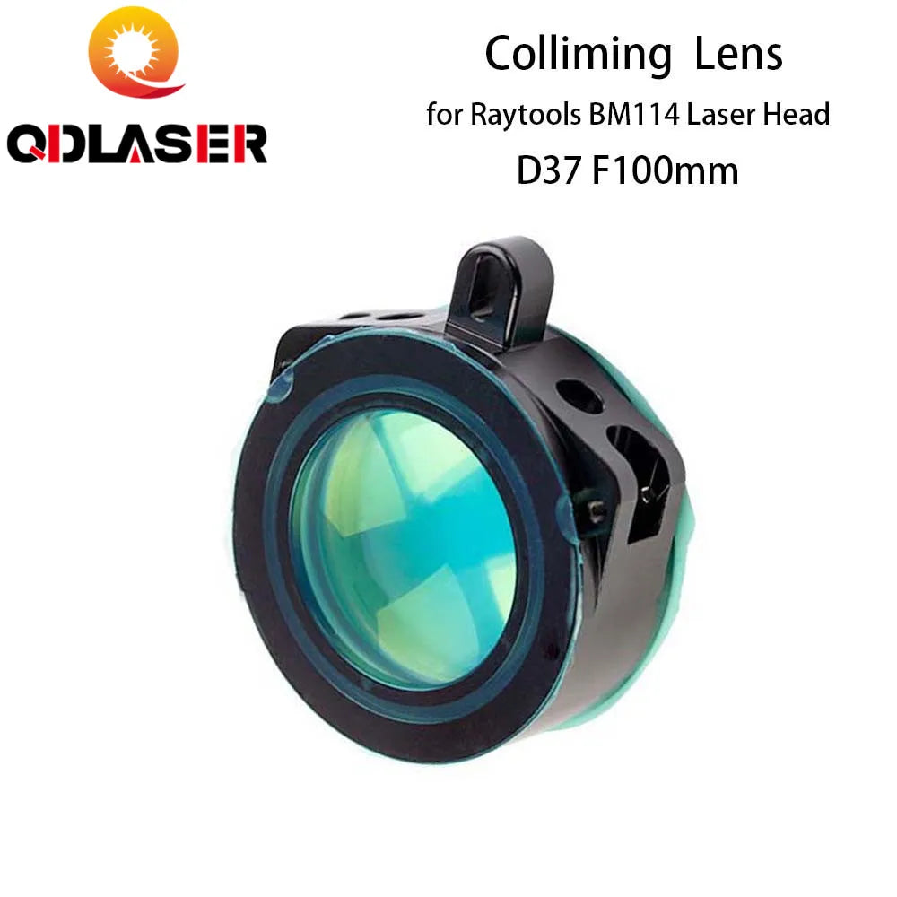 QDLASER Fiber Laser Focus Lens Collimator Lens D37 F100 D38.1 F200 for Raytools Laser Cutting Head BM114