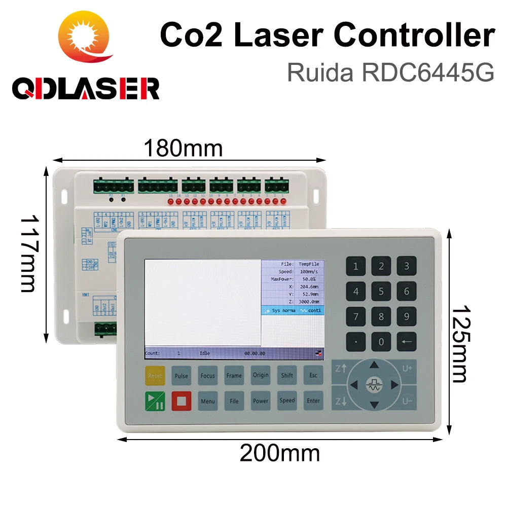 QDLASER Ruida RDC6445 RDC6445G/S Controller for Co2 Laser Engraving Cutting Machine Upgrade RDC6442 RDC6442G Controller