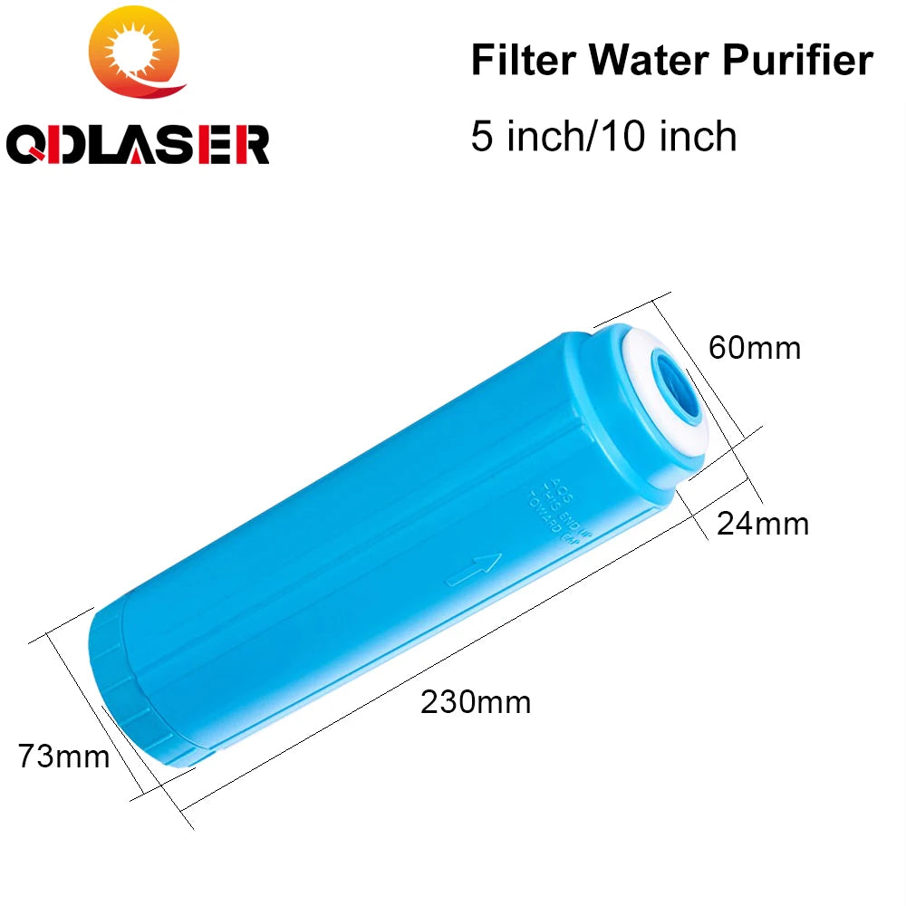 QDLASER Filter Water Purifier 5/10inch For Industrial Fiber Laser Chiller