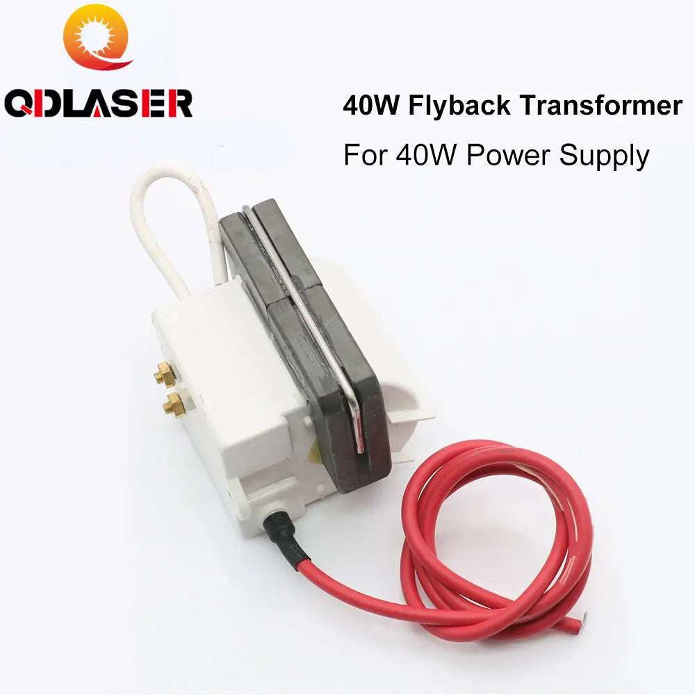 QDLASER High Voltage Flyback Coil Transformer for CO2 40W Laser Power Supply