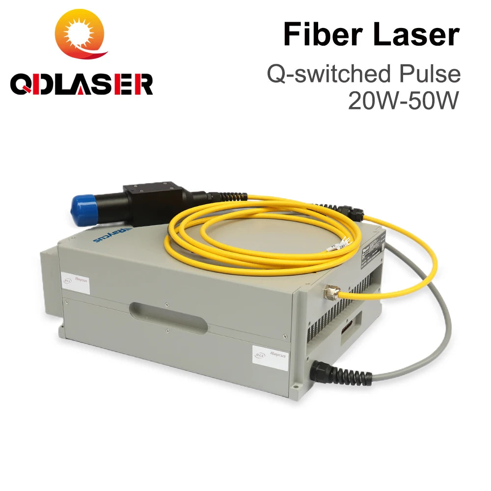 QDLASER Raycus 20W-50W Q-switched Pulse Fiber Laser Series GQM 1064nm High Quality Laser Marking Machine DIY PART