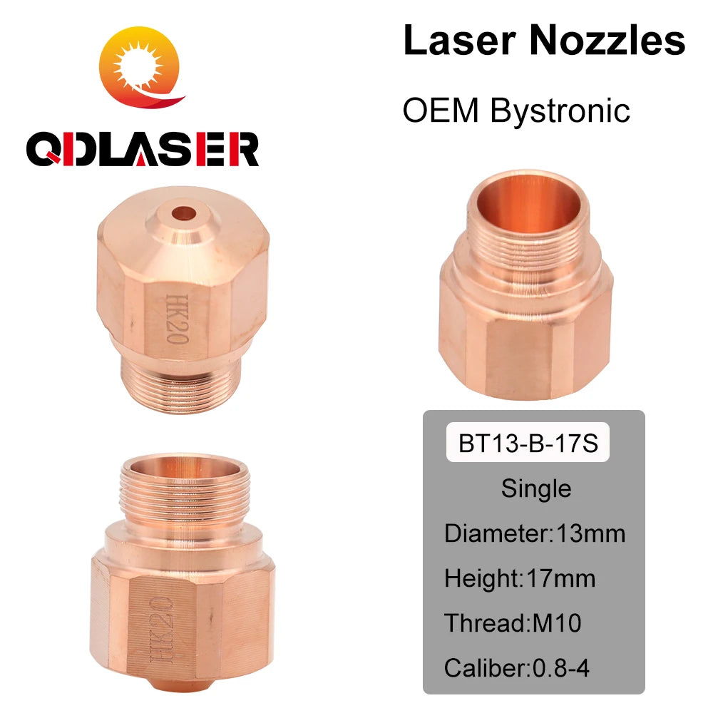 QDLASER Type K NK HK Series Double Layer Laser Nozzle For Laser Tube