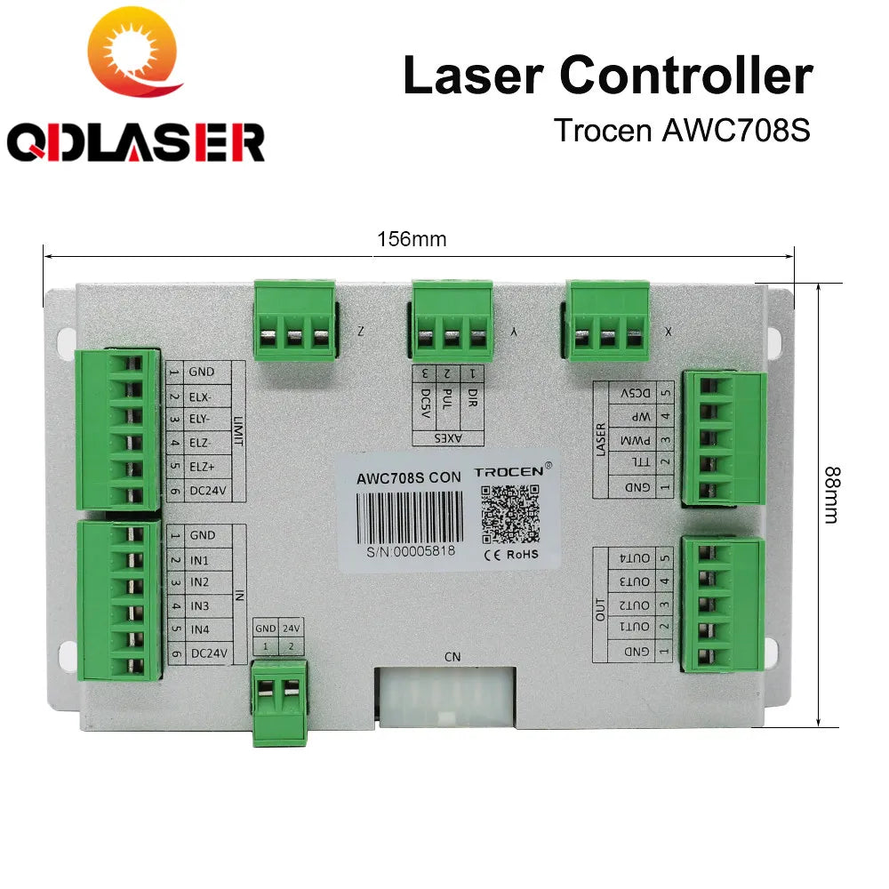 Trocen Anywells AWC708S Laser DSP Controller for Co2 Laser Engraving Cutting Machine