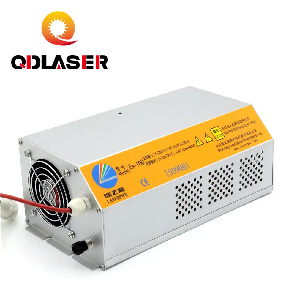 QDLASER 100-120W HY-Es100 Es Series CO2 Laser Power Supply for CO2 Laser Engraving Cutting Machine