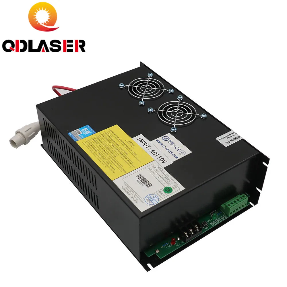 QDLASER Yongli U II CO2 Laser Power Supply 100-150W For Co2 Laser Engraving and Cutting Machine