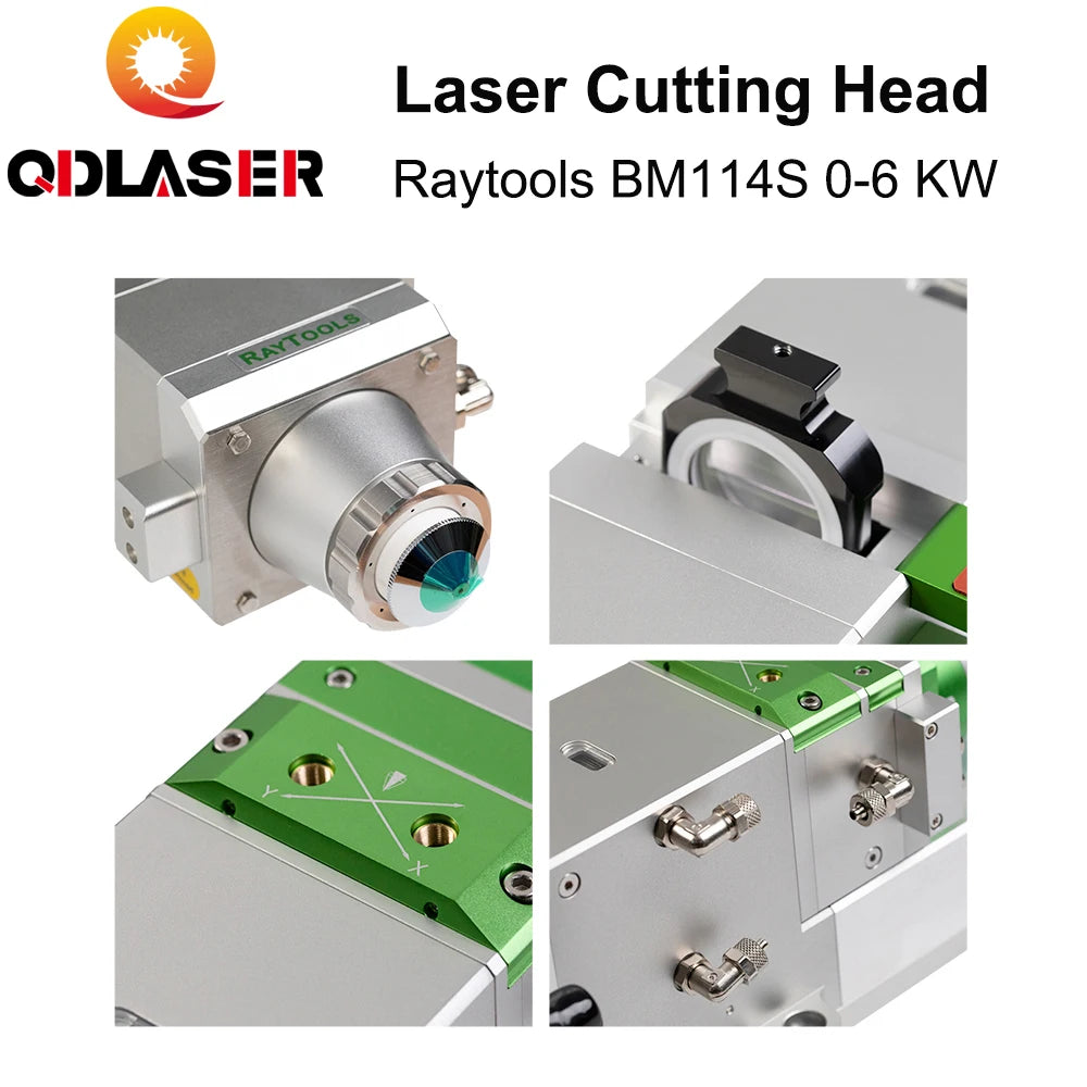 QDLASER BM114S 0-6000W Auto Focusing Fiber Laser Head Metal Cutting Professional Supplier Laser Spare Parts For Raytools