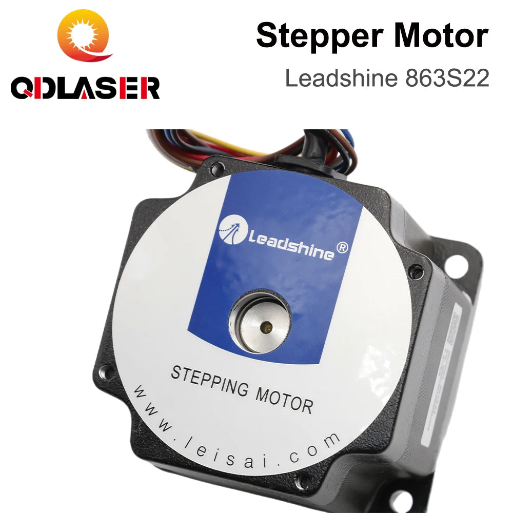 QDLASER Leadshine 3 Phase Stepper Motor 863S22 for NEMA34 5A Length 71mm Shaft 12mm