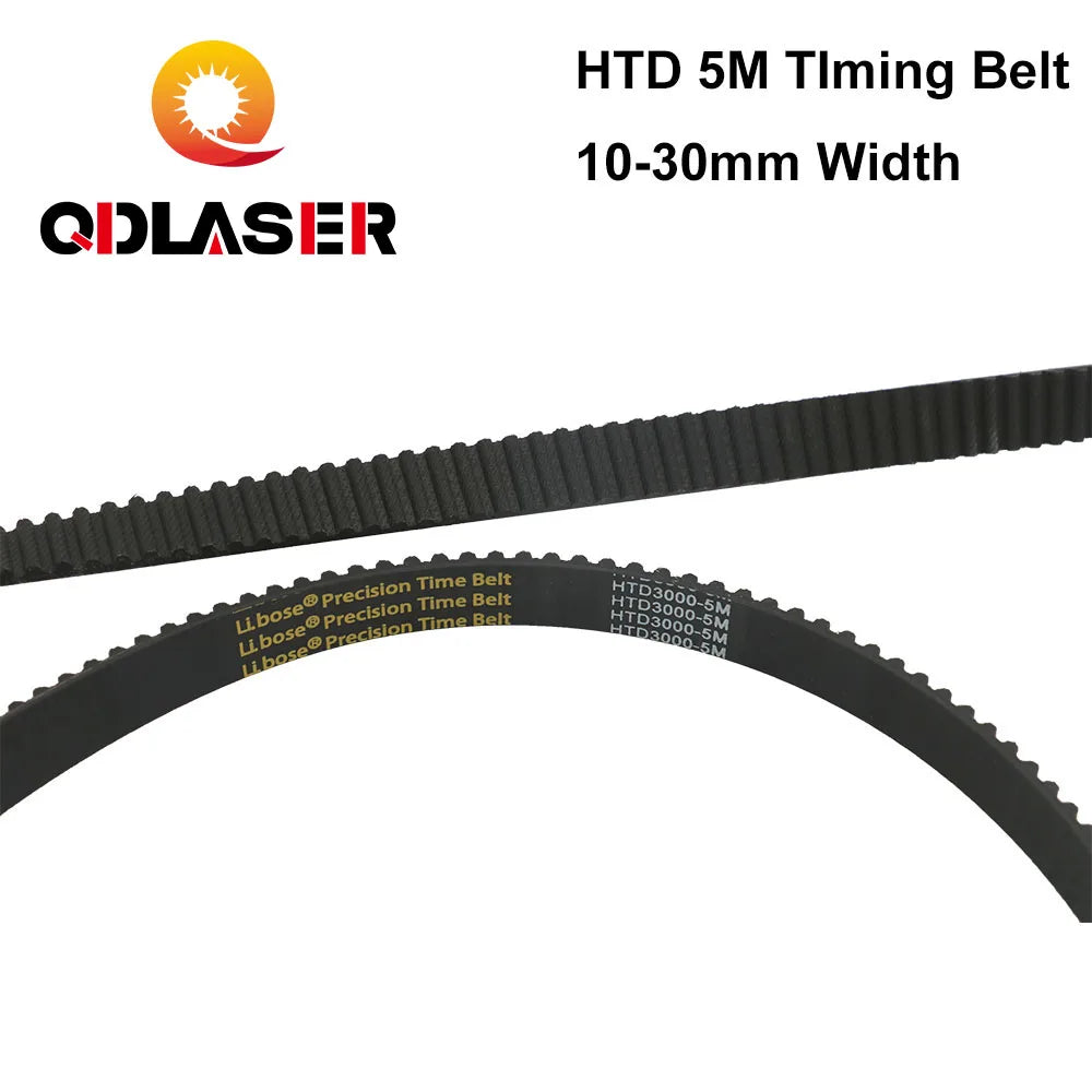 QDLASER CO2 Laser Machine Mechanical Parts HTD-5M Timing Belt 5/10/12/15/20/25/30/40mm