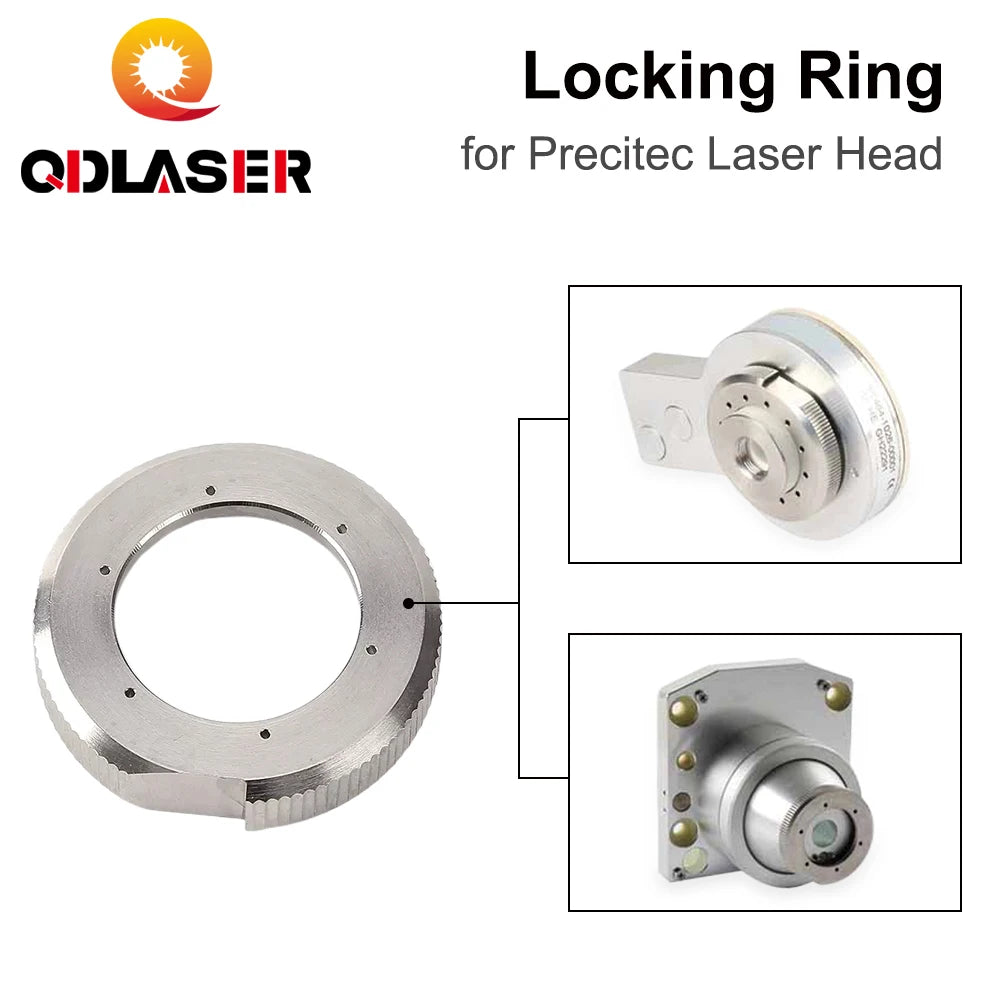 QDLASER Ceramic Lock Ring Nut Fiber Laser Head Parts Laser Nozzle Connector Fasten Ring Fiber Laser