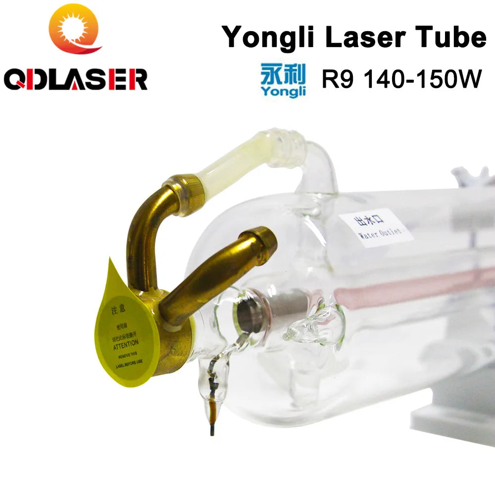 Yongli High Power R9 Laser Tube Cutting Machine 140W Rated Power 160W Max Power 1850mm Length 80mm Diameter