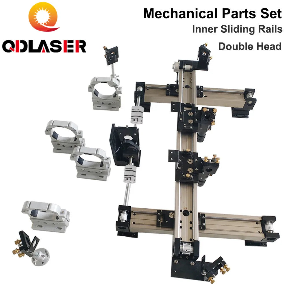 QDLASER 6040/ 9060 / 1390 / 1690 / 1610 Single / Double Heads Inner Sliding Rail Set for CO2 DIY Laser Cutting Machine Kits