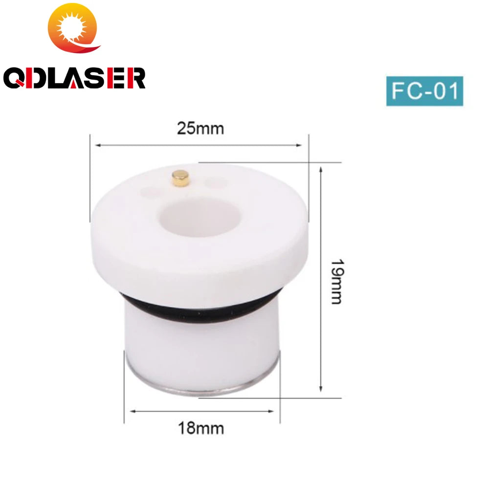 QDLASER High Quality Laser Ceramic Ring 25mm Diameter FC-01 for OSPRI Fiber Laser Cutting Head 500W 700W 1000W Wholesale