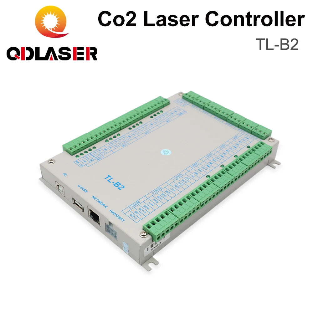 QDLASER Topwisdom TL-B2 Large CO2 Laser Machine Controller Support 7-axis Motion Control for Laser Engraving and Cutting Machine