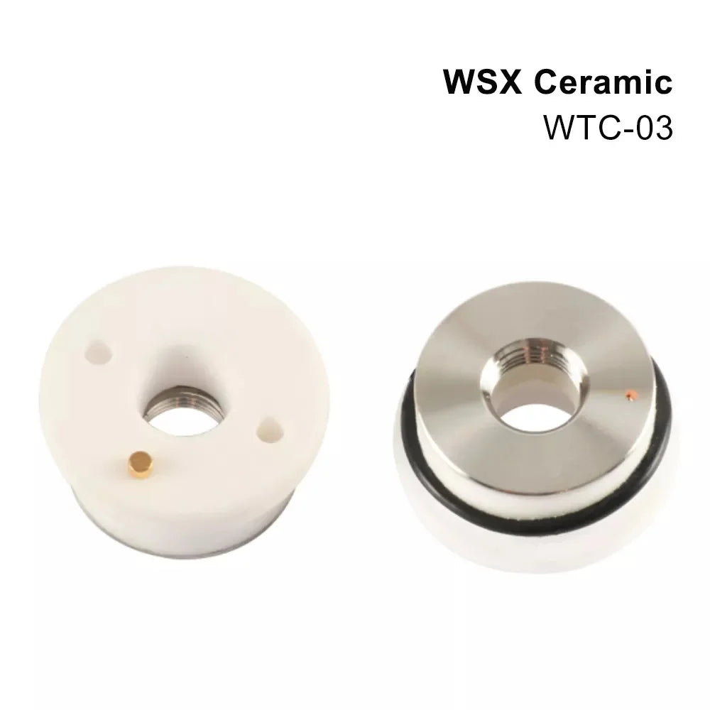 QDLASER Dia. 24mm WSX MINI Fiber Laser Head Ceramic Ring WTC-03 Fiber Laser Ceramic Nozzle Holder WSX-GQ-MN-001H Wholesale