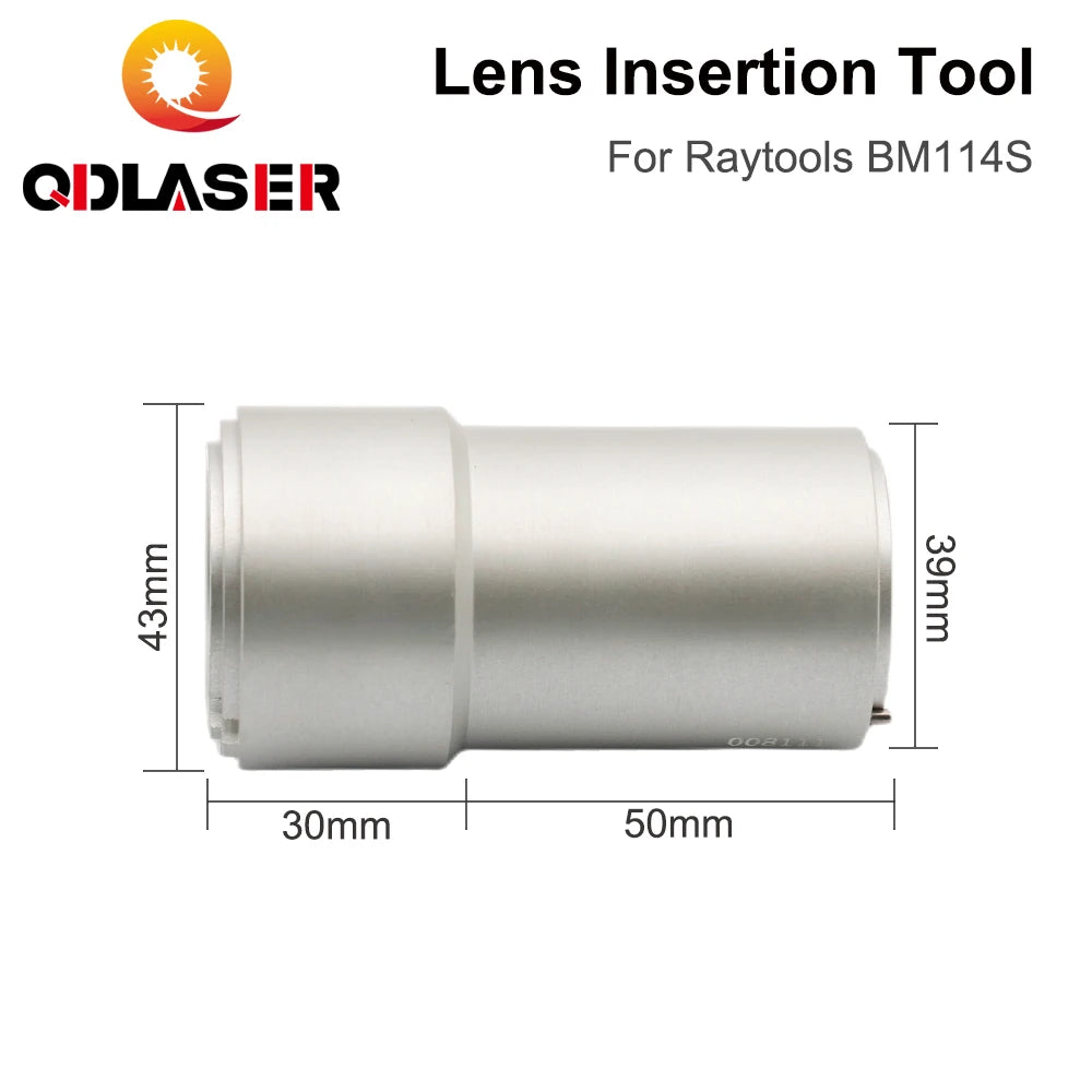 QDLASER Fiber Laser Head Focusing Lens Insertion Tool D37 for Raytools Collimating Focusing Lens on BM114S Fiber Cutting Head