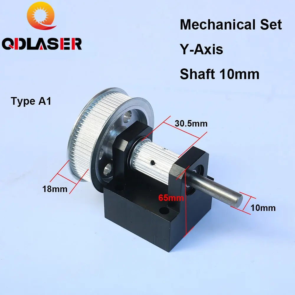 QDLASER Gear Base Set Machine Mechanical Parts Guide Rail Set for Co2 Laser Engraving Cutting Machine