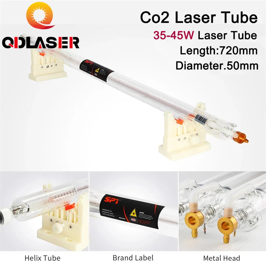 SPT C Series Co2 Laser Tube C30 35w Length 720mm Dia. 50mm for CO2 Laser Engraving and Cutting Machine