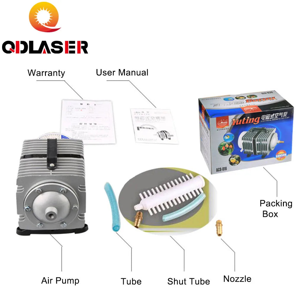 QDLASER ACO-016 Electromagnetic Air Pump Laser Engraving Machine Electromagnetic Air Compression Pump