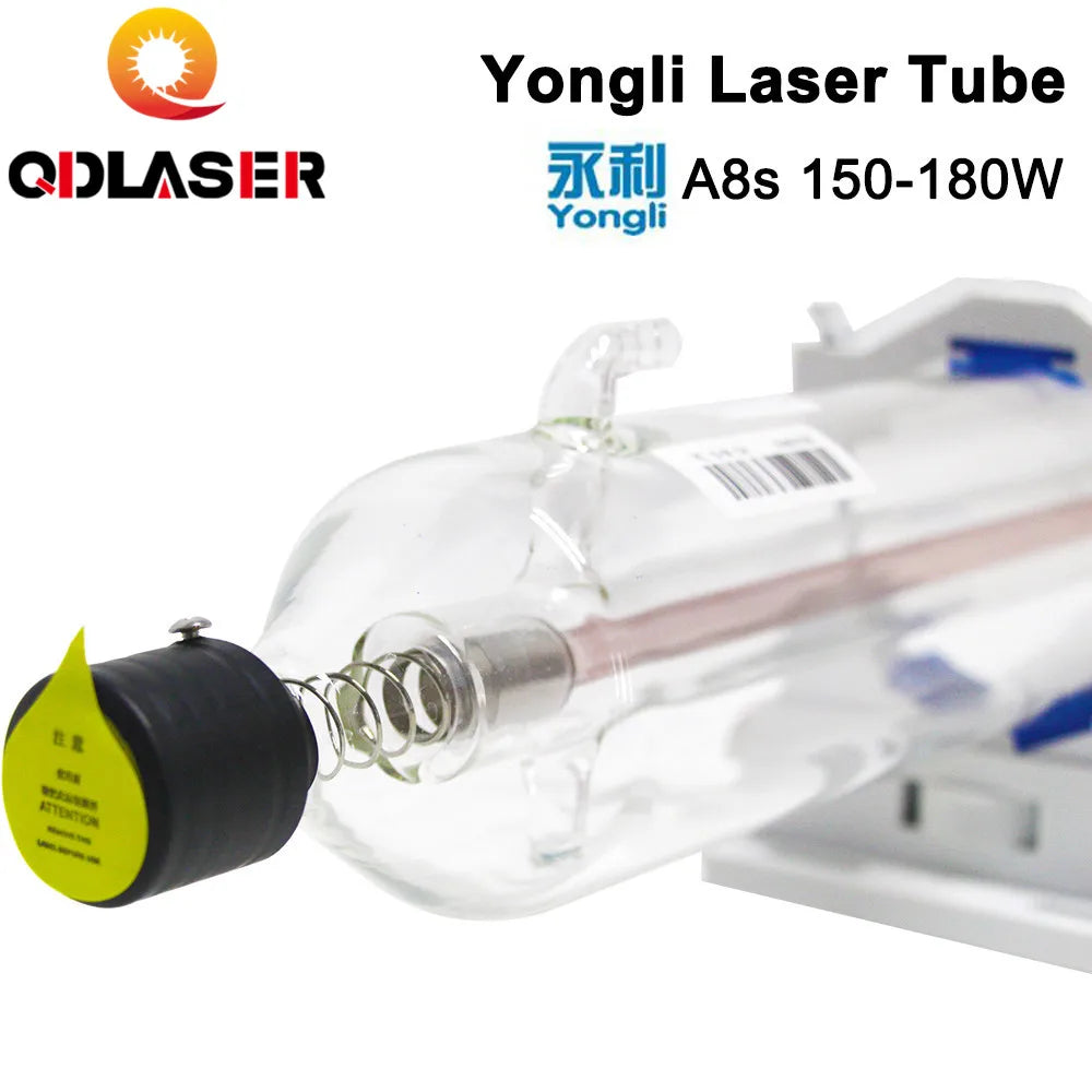 High Power Yongli A8s 150w Laser Tube Length 1850 Dia. 80mm for CO2 Laser Cutting Machine