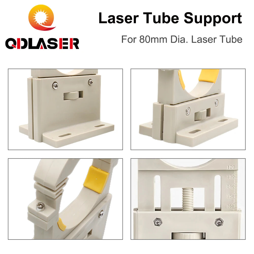 QDLASER RECI Co2 laser tube holder High and short models diameter 80mm For 75-180W laser engraving machine