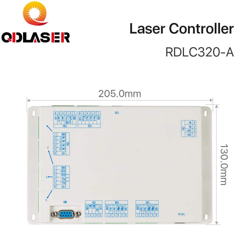 QDLASER Ruida RD RDLC320-A Co2 Laser DSP Controller for Laser Engraving and Cutting Machine RD320 320