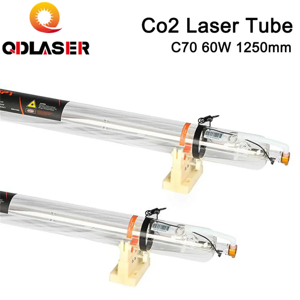 SPT C70 CO2 Laser Tube 60W-80W Length 1250mm Dia.55mm for Co2 Laser Engraving and Cutting Machine