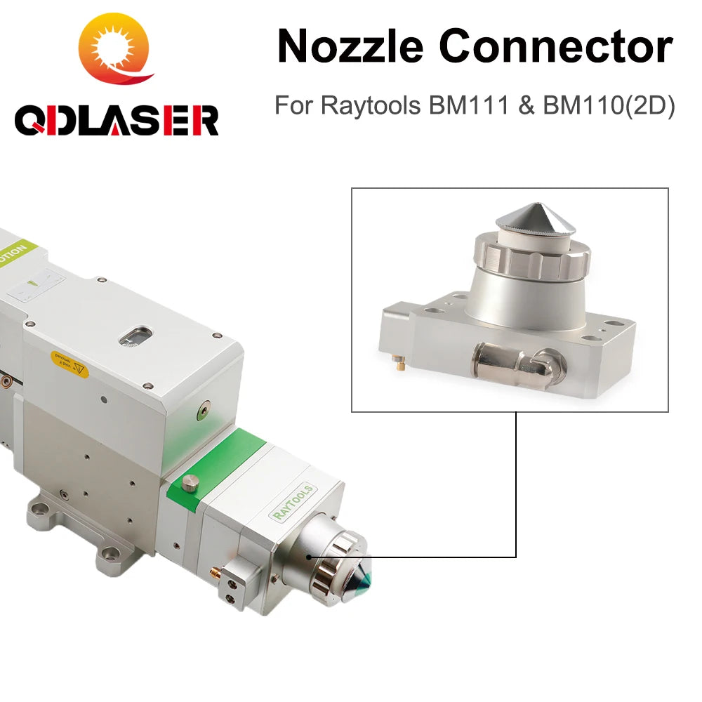 QDLASER Nozzle Connector of Raytools Laser Head BM111 For Fiber Laser 1064nm Cutting Machine