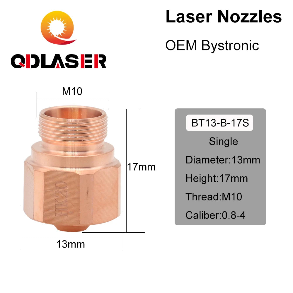 QDLASER Type K NK HK Series Double Layer Laser Nozzle For Laser Tube