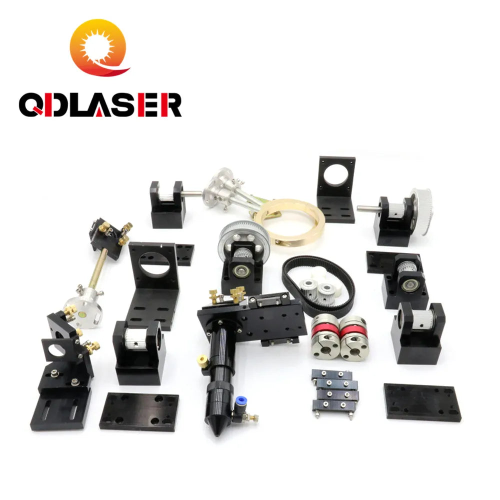 QDLASER E Series Whole Laser Mechanical Set Reduction /Tensioner /Gear Base Laser Kit for CO2 Laser Cutting Machine