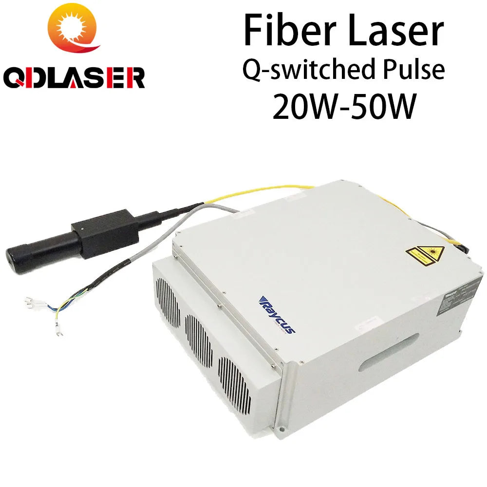 QDLASER Raycus 20W 30W 50W Fiber Laser Source Device for Laser Cutting Engraving Machine