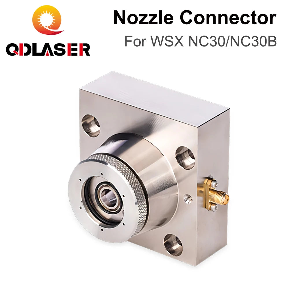 QDLASER WSX Fiber Cutting Nozzle Connector Capacitive Sensor Ceramic Holder for WSX NC30 NC30B Laser Head Metal Cutting Part
