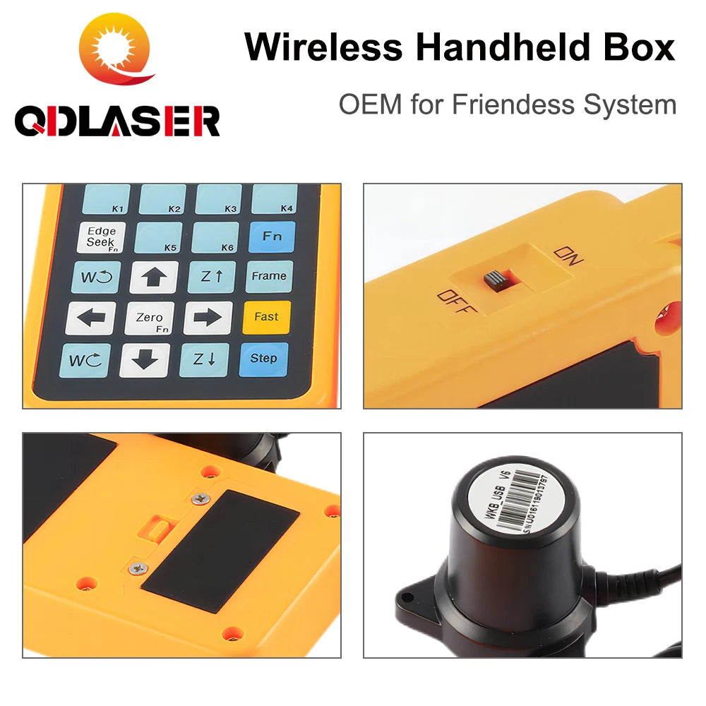 QDLASER FSCUT Wireless Handle Box Fiber Laser Control System OEM for Fiber Optic FSCUT FSCUT2000C CypCut BCS100 BMC1604