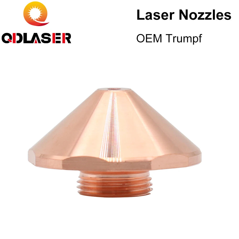 QDLASER Laser Cutting Nozzles Caliber 0.8mm-1.7mm Single Layer Dia.24 for Trumpf Fiber Laser Cutting Head