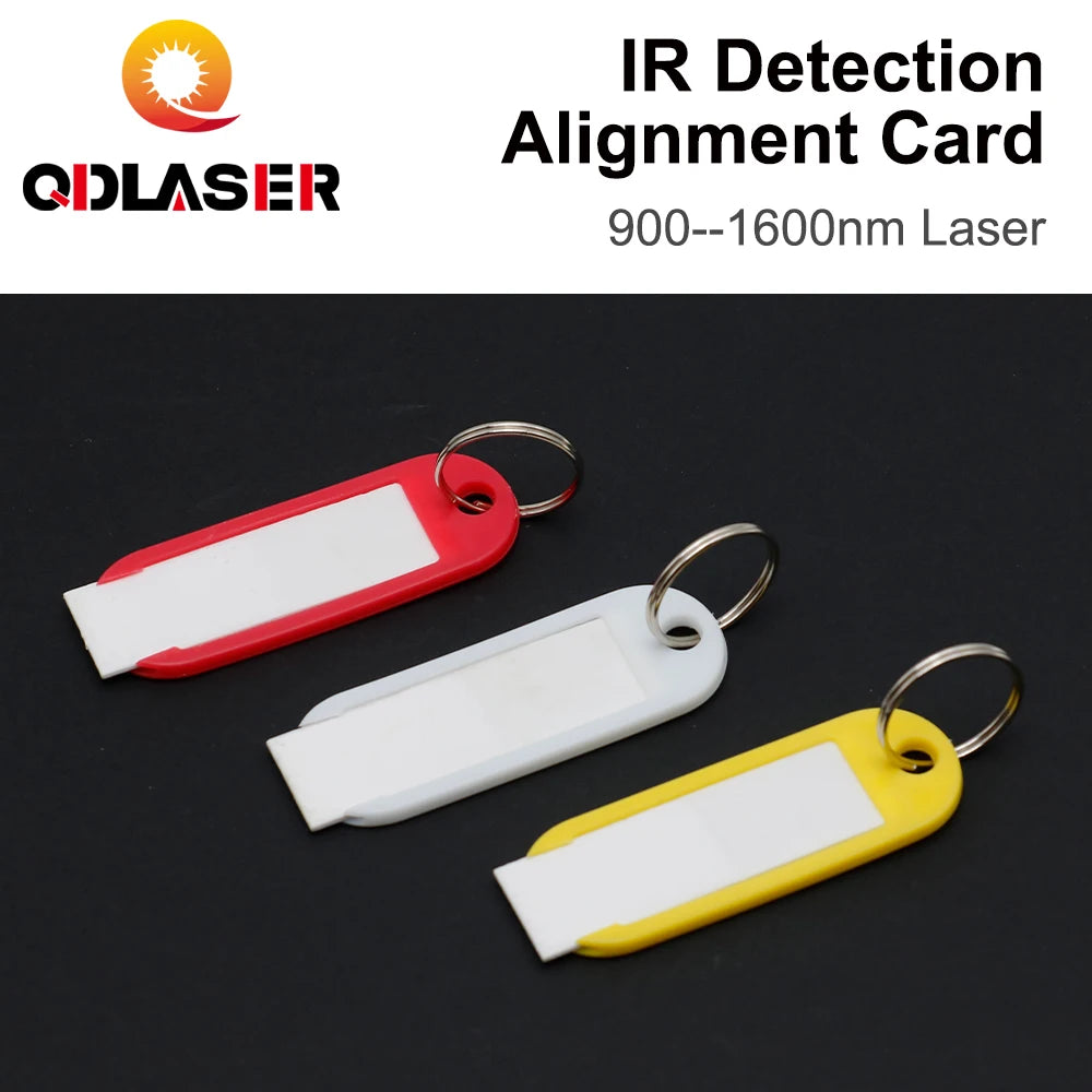 QDLASER IR DetectionAlignment Card 900--1600nm Fiber Laser Calibrator Ceramic Plate Infrared Dimmer Visualizer for Laser Machine