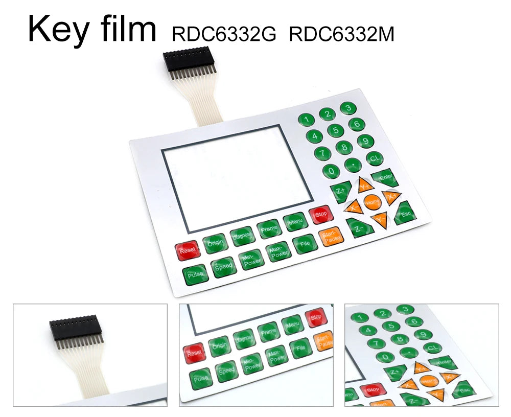 QDLASER Co2 Ruida Membrane Switch for Key Film Keyboard