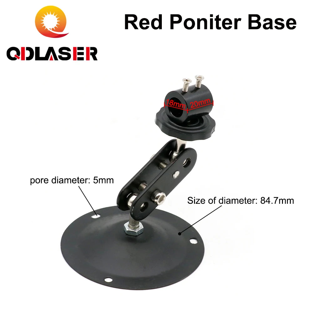 QDLASER Red Laser Locator Red Dot Beam Marking Focusable Laser Diode Module +Battery Case+mount for Marking Machine