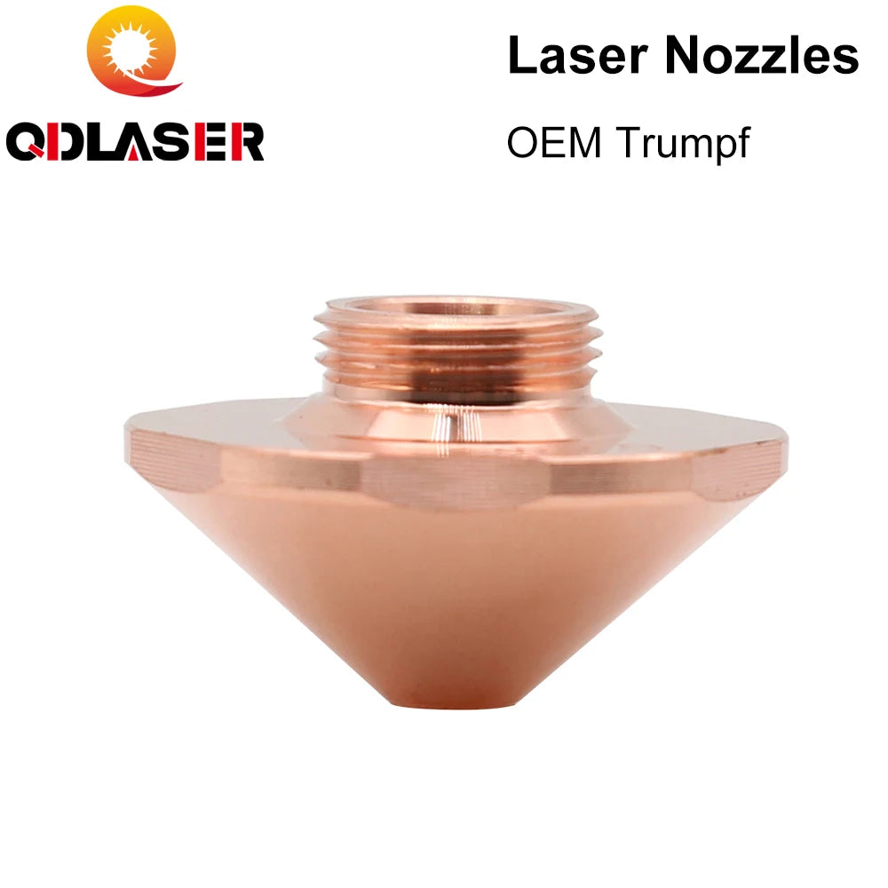 QDLASER Laser Cutting Nozzles Caliber 0.8mm-1.7mm Single Layer Dia.24 for Trumpf Fiber Laser Cutting Head