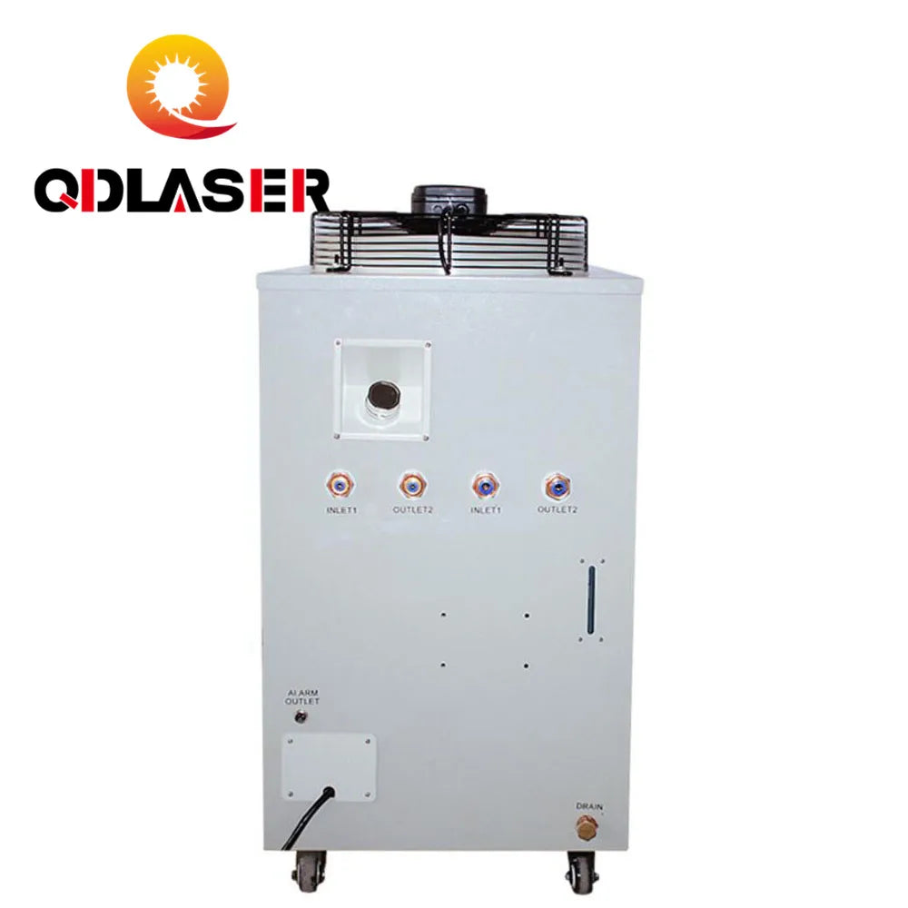 QDLASER 220V CW-6100AH CNC Spindle Water Chiller for Cooling Dual 200W or Single 400w CO2 Laser Tubes